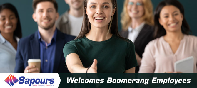 Sapours Welcomes Boomerang Employees